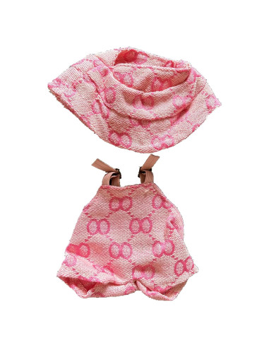 Conjunto de Ropa para Muñeca Tcairzl 15-17cm Sombrero y Overoles