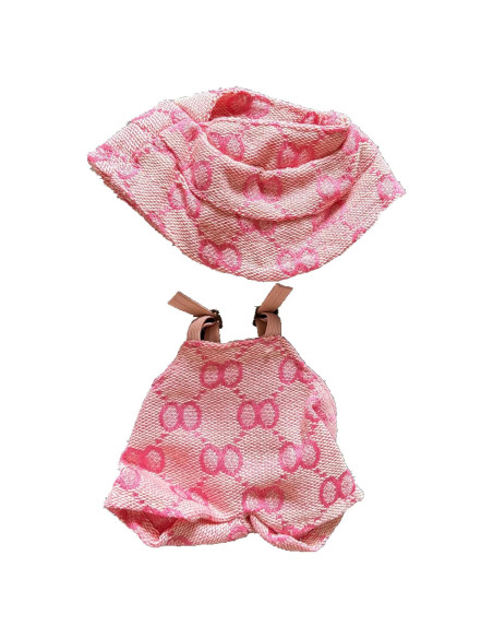 Conjunto de Ropa para Muñeca Tcairzl 15-17cm Sombrero y Overoles