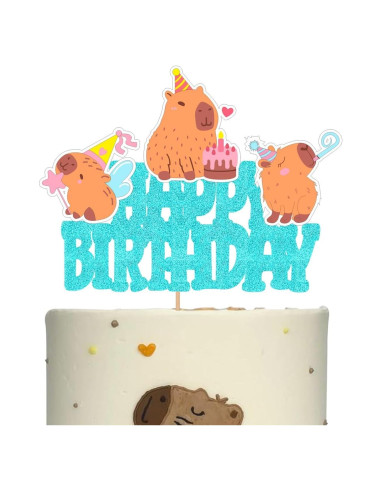 Adornos de Pastel Capibara WishFirst 16x12 cm Decoraciones Fiesta