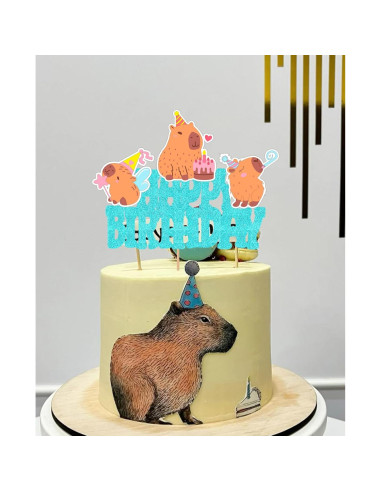 Adornos de Pastel Capibara WishFirst 16x12 cm Decoraciones Fiesta