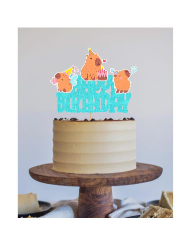 Adornos de Pastel Capibara WishFirst 16x12 cm Decoraciones Fiesta