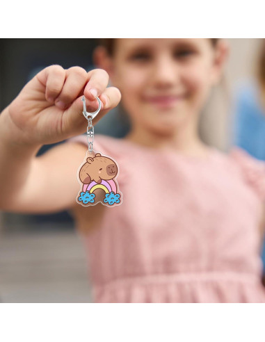 Llaveros de Capibara Quelay - 48 Pcs Acrílico para Fiesta