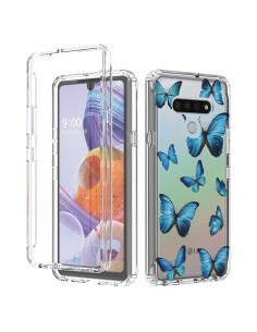 Funda protectora LG Stylo 6 Sidande Mariposa Azul TPU