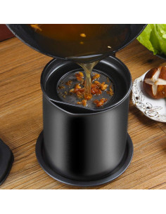 Contenedor de Grasa de Tocino Cambom 1.3L con Colador Fino 2