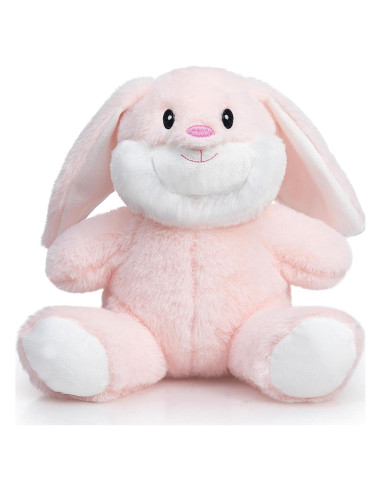 Conejo de Peluche HollyHOME 25cm Rosa Suave para Niños