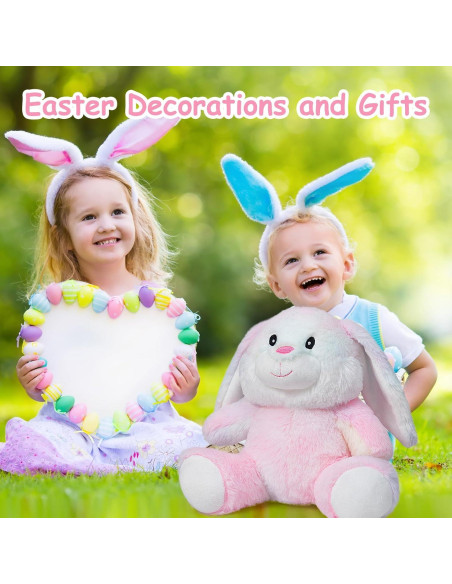 Conejo de Peluche HollyHOME 25cm Rosa Suave para Niños