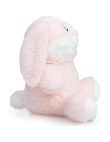 Conejo de Peluche HollyHOME 25cm Rosa Suave para Niños