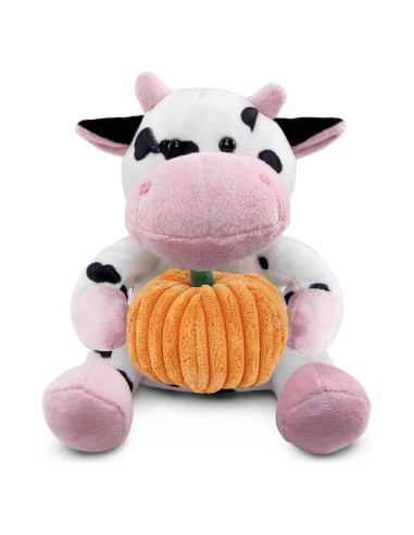 Peluche de Vaca Personalizado DolliBu con Calabaza 15 cm