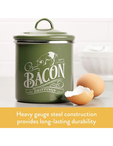 Canasta de Grasa de Tocino Ayesha Curry 10.16 cm Verde