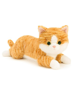 Gato de Peluche Ponderado YOUBLEK 48 cm Naranja Suave