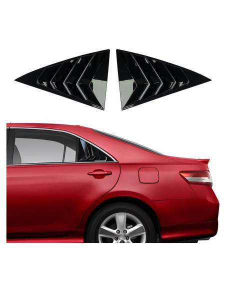 Louvers de Ventana Toyota Camry 2006-2011 ABS Negro Brillante