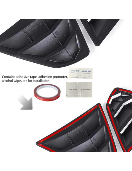 Louvers de Ventana Toyota Camry 2006-2011 ABS Negro Brillante