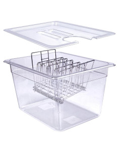 Contenedor Sous Vide WELKOR 12QT con Tapa y Estantes