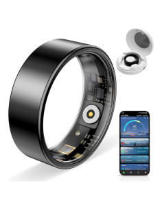 Anillo Inteligente Koepovk BJ02 Negro 7 - Monitor de Salud