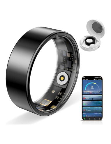 Anillo Inteligente Koepovk BJ02 Negro 7 - Monitor de Salud