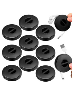 Organizador de Cables Portátil Copkim 9 Piezas ABS 6.3x1.7cm