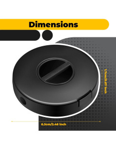 Organizador de Cables Portátil Copkim 9 Piezas ABS 6.3x1.7cm 2