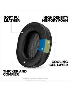 Almohadillas de Gel Refrigerante Brainwavz para SteelSeries Arctis 2