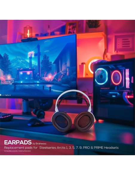 Almohadillas de Gel Refrigerante Brainwavz para SteelSeries Arctis