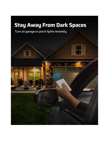 Portalámpara Inalámbrico DEWENWILS con Control Remoto E26/E27