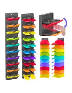 Organizador de Gorras BRUBEQO 2 Paquetes con Clips de Resorte