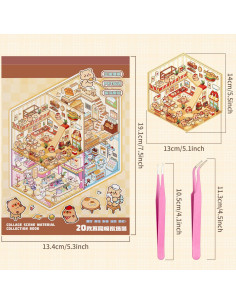 24 Sets Stickers 3D PCTCSHQ para Crear Escenas DIY 2