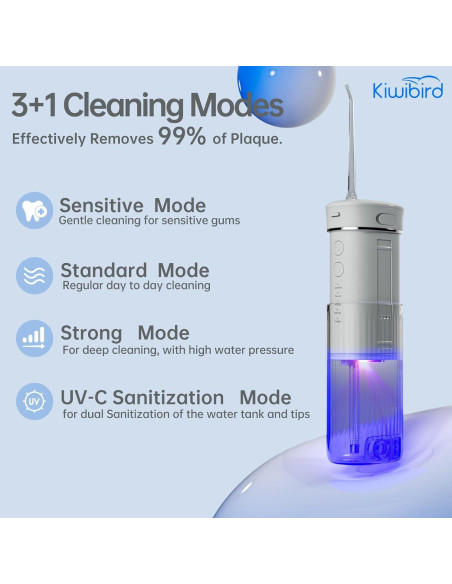 Irrigador Oral Inalámbrico KIWIBIRD C1 Verde 230ml IPX8