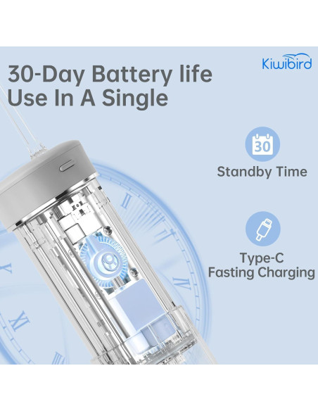 Irrigador Oral Inalámbrico KIWIBIRD C1 Verde 230ml IPX8