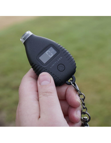 Medidor de Presión de Neumáticos Digital Limitless Negro con Luz LED