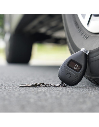 Medidor de Presión de Neumáticos Digital Limitless Negro con Luz LED