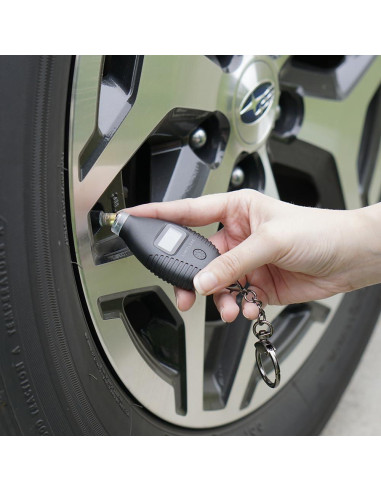 Medidor de Presión de Neumáticos Digital Limitless Negro con Luz LED