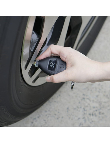 Medidor de Presión de Neumáticos Digital Limitless Negro con Luz LED