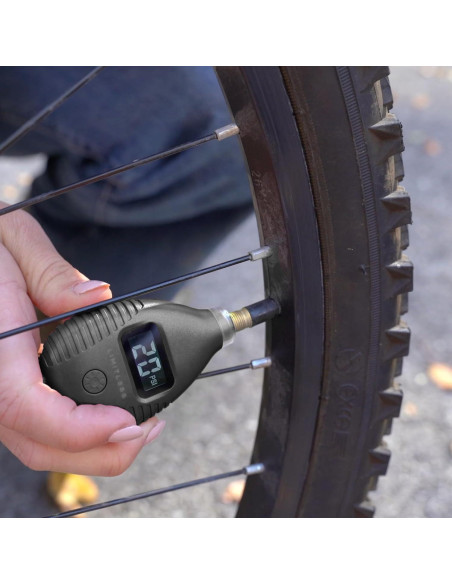 Medidor de Presión de Neumáticos Digital Limitless Negro con Luz LED