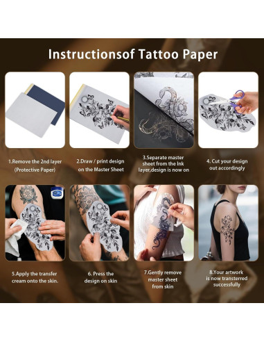 Kit de Práctica de Tatuaje Nsidd 26 PCS 3MM Piel y Papel