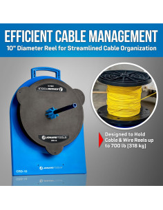 Dispensador de Carrete de Cable Jonard Tools CRD-10 318 kg 2