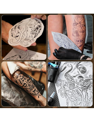 Kit de Práctica de Tatuaje Nsidd 26 PCS 3MM Piel y Papel