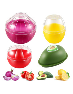 Contenedores de Almacenamiento de Alimentos Babudeer 4 Pcs