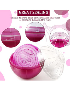 Contenedores de Almacenamiento de Alimentos Babudeer 4 Pcs 2