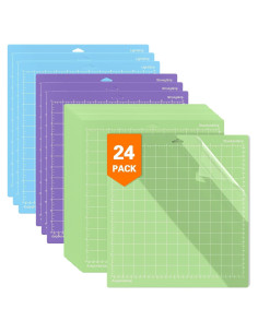 Paquete de 24 alfombrillas de corte Cowdro 30x30 cm para Cricut
