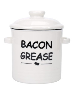 Contenedor de Grasa de Tocino Cerámica SOLIGT 600ml con Colador 2
