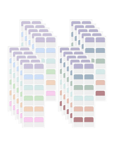 240 Pestañas Adhesivas de Colores Mozeat Lens 2.5x2.8cm