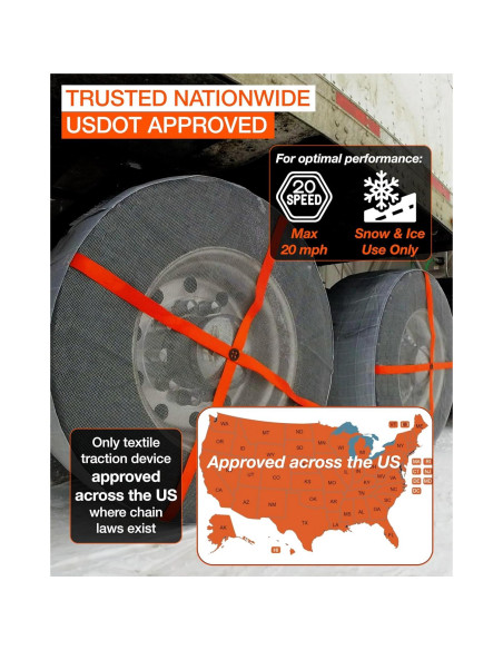 AutoSock AL64 para Neumáticos de Nieve - Paquete de 2