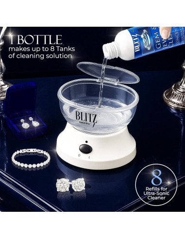 Limpiador de Joyas Blitz 236.6 ml - No Tóxico y Biodegradable