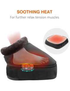 Masajeador de pies eléctrico Snailax con calor y vibración 2