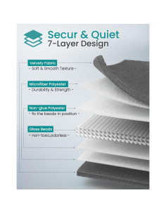 Manta con Peso ZILLYBEE 58x73 cm 2.27 kg Gris Profundo 2