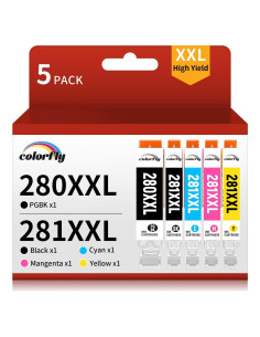 Cartuchos de Tinta Colorfly 280XXL 281XXL Compatibles Canon