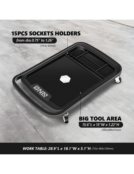 Mesa de Trabajo Ajustable DNA MOTORING 2 en 1 77.5-120 cm