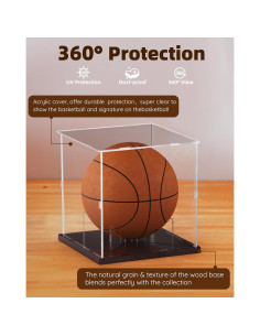 Caja de Exhibición de Baloncesto Fitense Acrílica 25.9x25.9x27.2cm 2