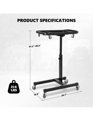 Mesa de Trabajo Ajustable DNA MOTORING 2 en 1 77.5-120 cm