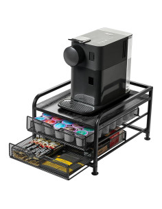 Organizador de café SereneHome para K-Cup y Nespresso - 2 niveles